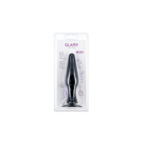 Plug anal noir 15cm avec ventouse 